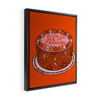 Scorpio Cake Framed Canvas Print Gallery Image 2