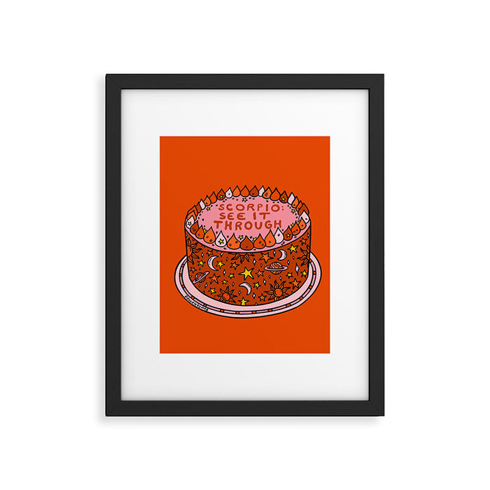 Scorpio Cake Framed Art Print Gallery Image 1