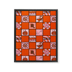 Scorpio Checkered Print Framed Canvas Print Gallery Image 8