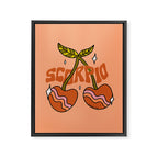Scorpio Cherries Framed Canvas Print Gallery Image 8