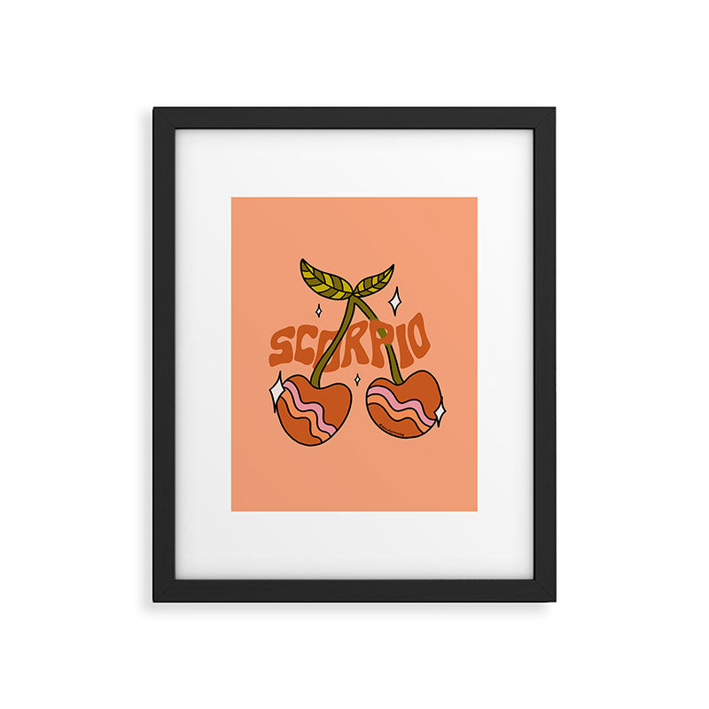 Scorpio Cherries Framed Art Print Gallery Image 6