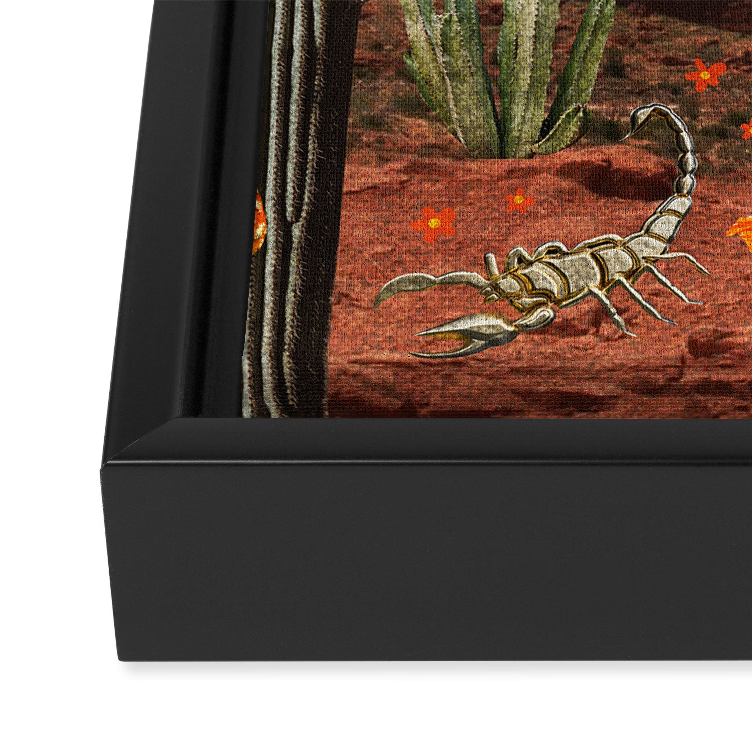 Scorpio Collage Framed Canvas Print Gallery Image 3