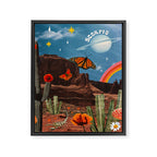 Scorpio Collage Framed Canvas Print Gallery Image 8
