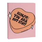 Scorpio Conversation Heart Canvas Print Gallery Image 8