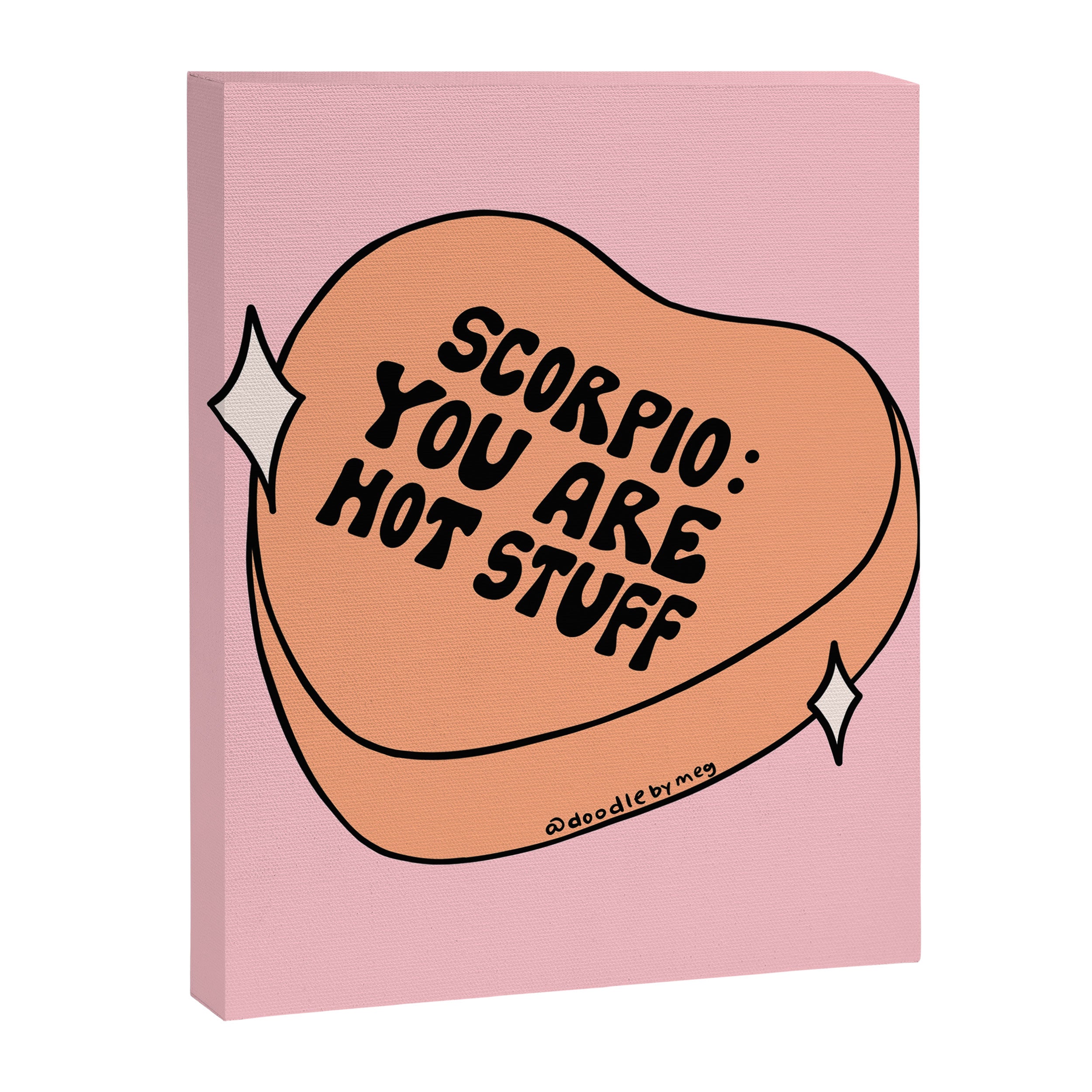 Scorpio Conversation Heart Canvas Print Gallery Image 8
