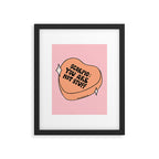 Scorpio Conversation Heart Framed Art Print Gallery Image 6