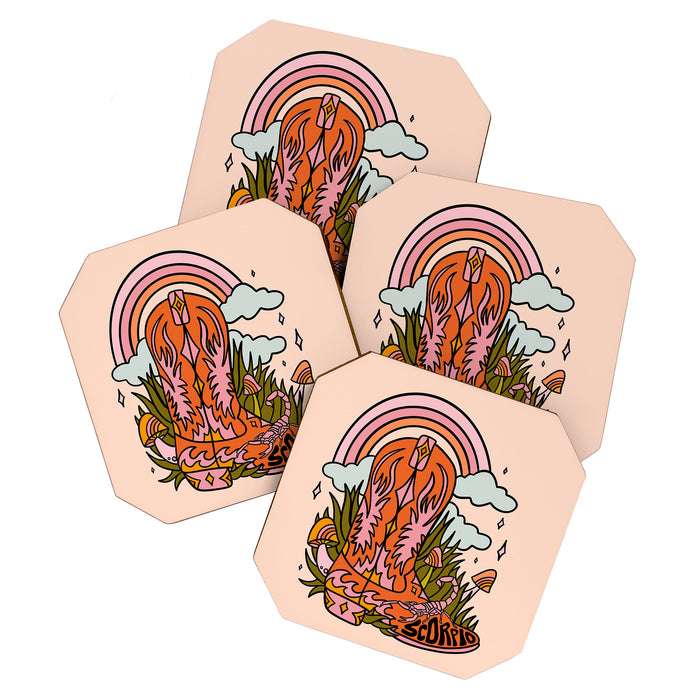 Scorpio Cowboy Boots Coaster Gallery Image 1
