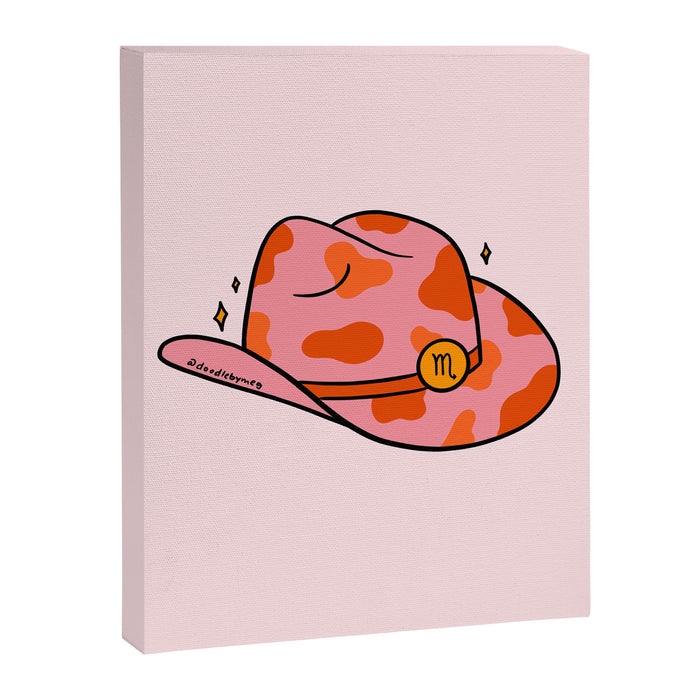Scorpio Cowboy Hat Canvas Print Gallery Image 1