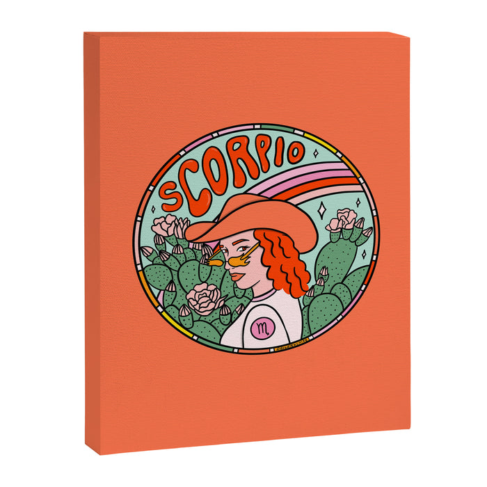 Scorpio Cowgirl Canvas Print Gallery Image 1