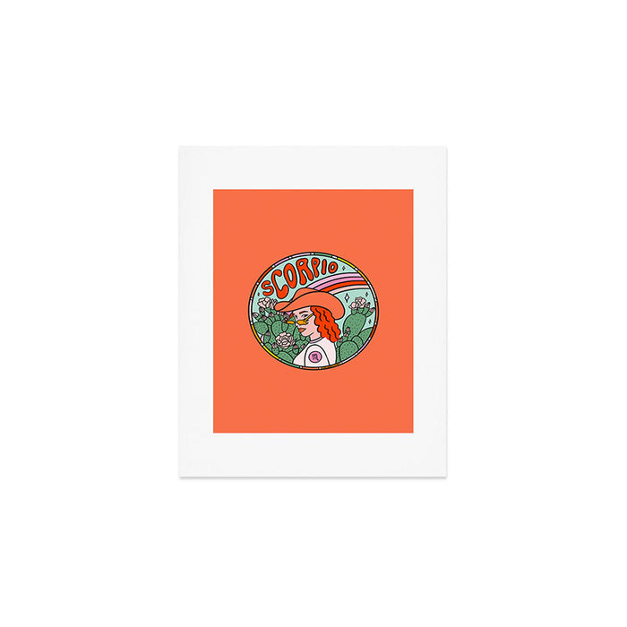Scorpio Cowgirl Art Print Gallery Image 1