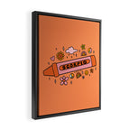 Scorpio Crayon Framed Canvas Print Gallery Image 2