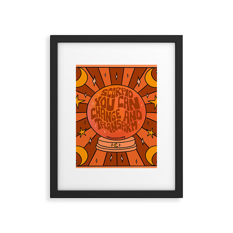 Scorpio Crystal Ball Framed Art Print Gallery Image 6