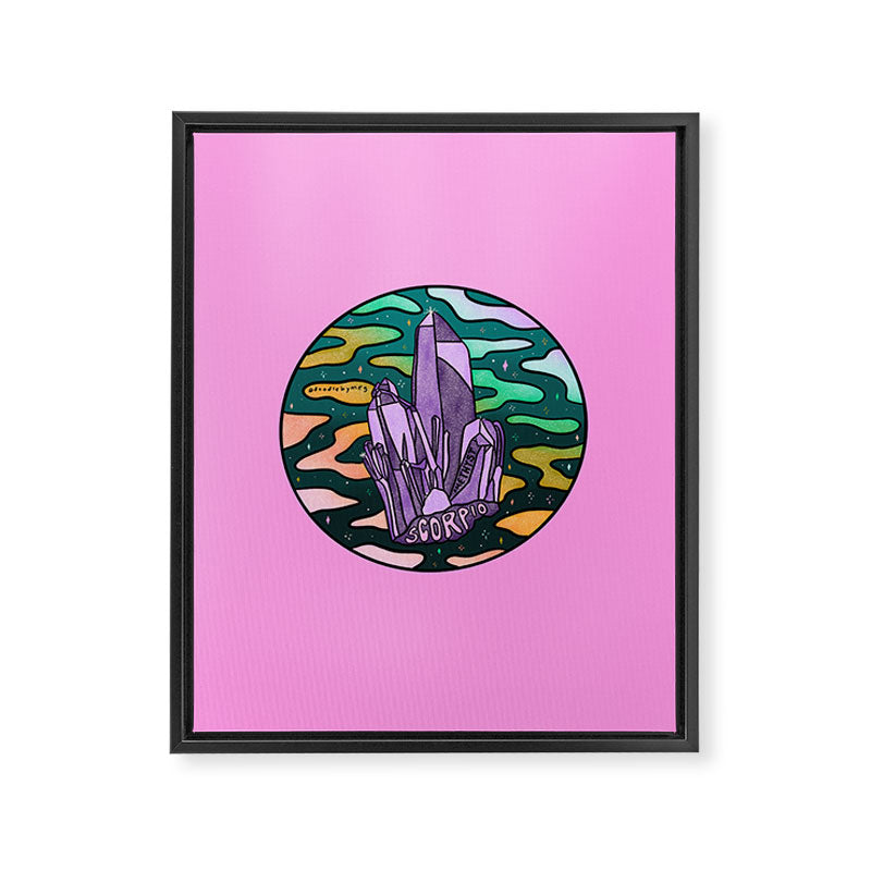 Scorpio Crystal Framed Canvas Print Gallery Image 8