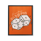 Scorpio Dice Framed Canvas Print Gallery Image 8