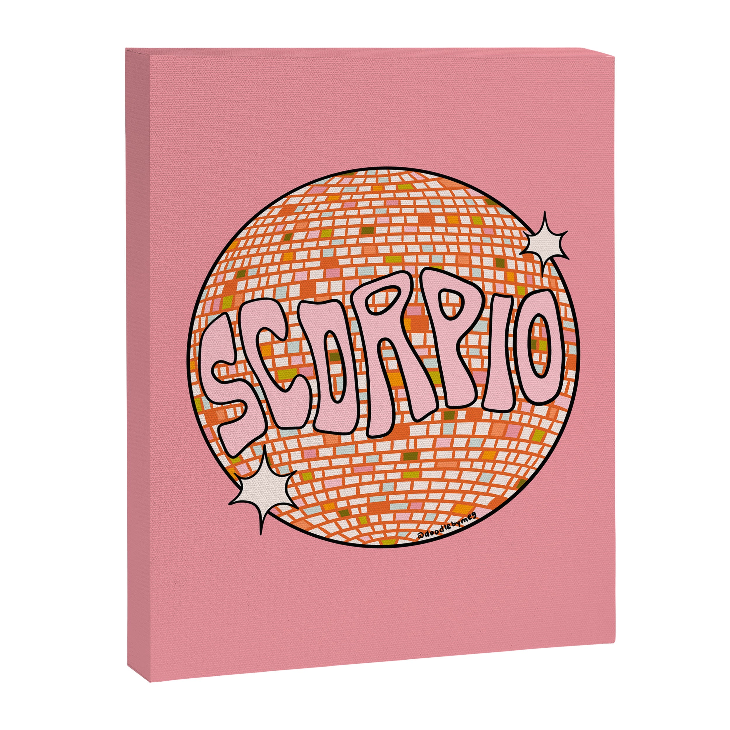 Scorpio Disco Ball Canvas Print Gallery Image 8