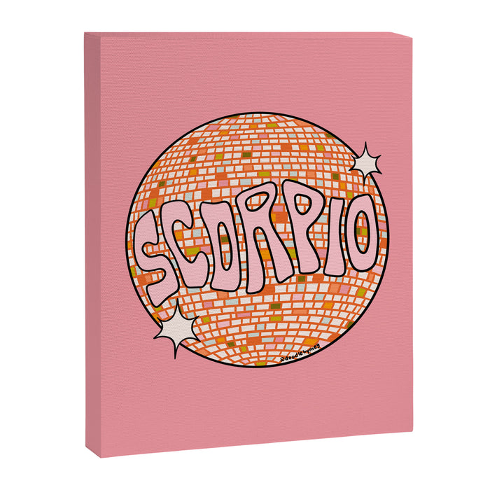 Scorpio Disco Ball Canvas Print Gallery Image 1