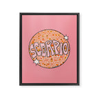 Scorpio Disco Ball Framed Canvas Print Gallery Image 8