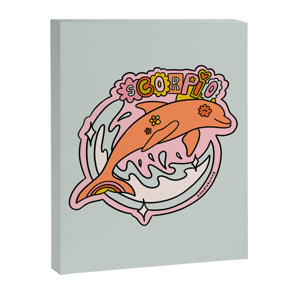 Scorpio Dolphin Canvas Print Gallery Image 8