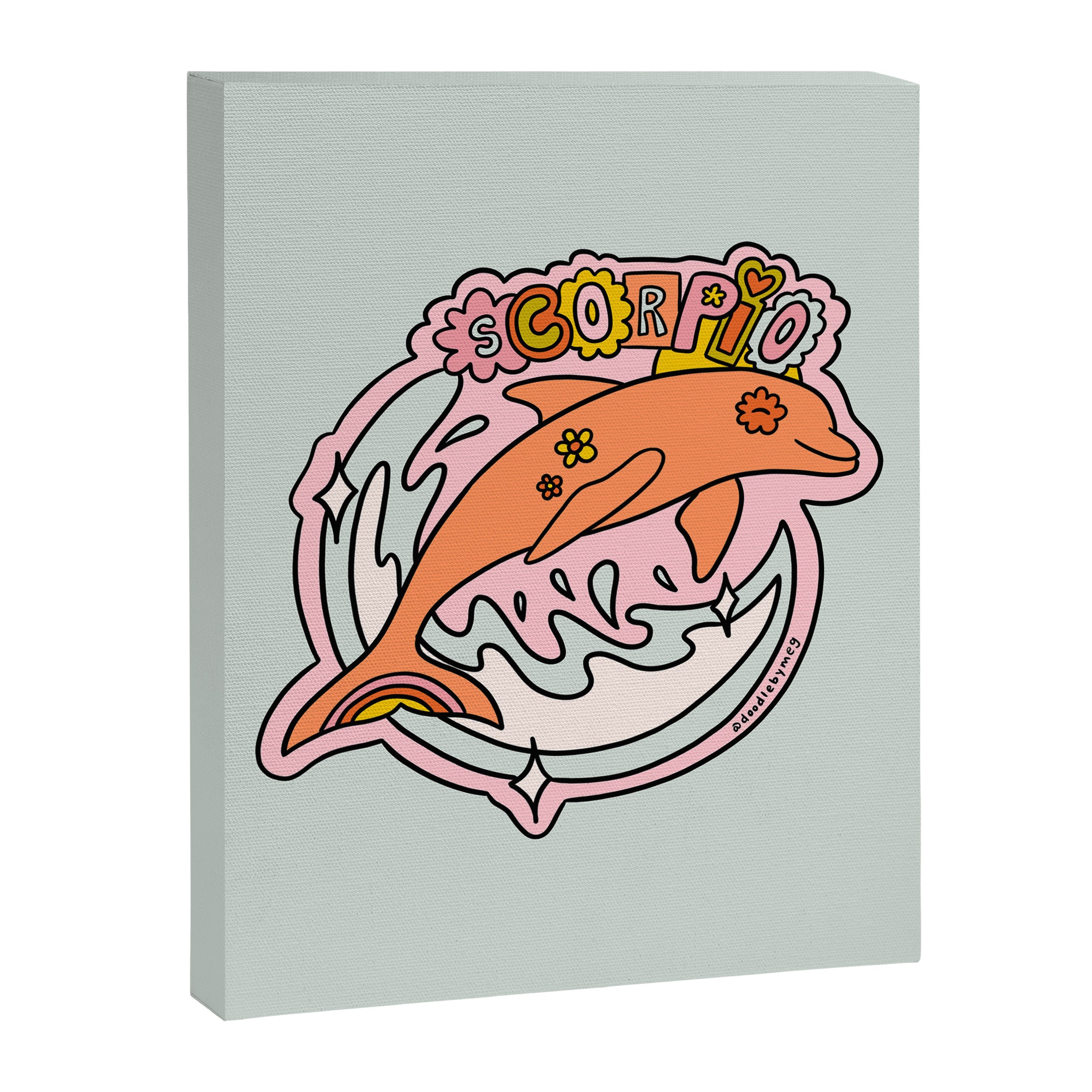 Scorpio Dolphin Canvas Print Gallery Image 8