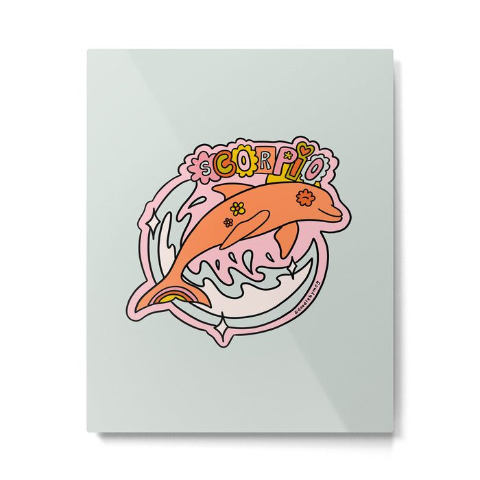 Scorpio Dolphin Metal Print Gallery Image 1