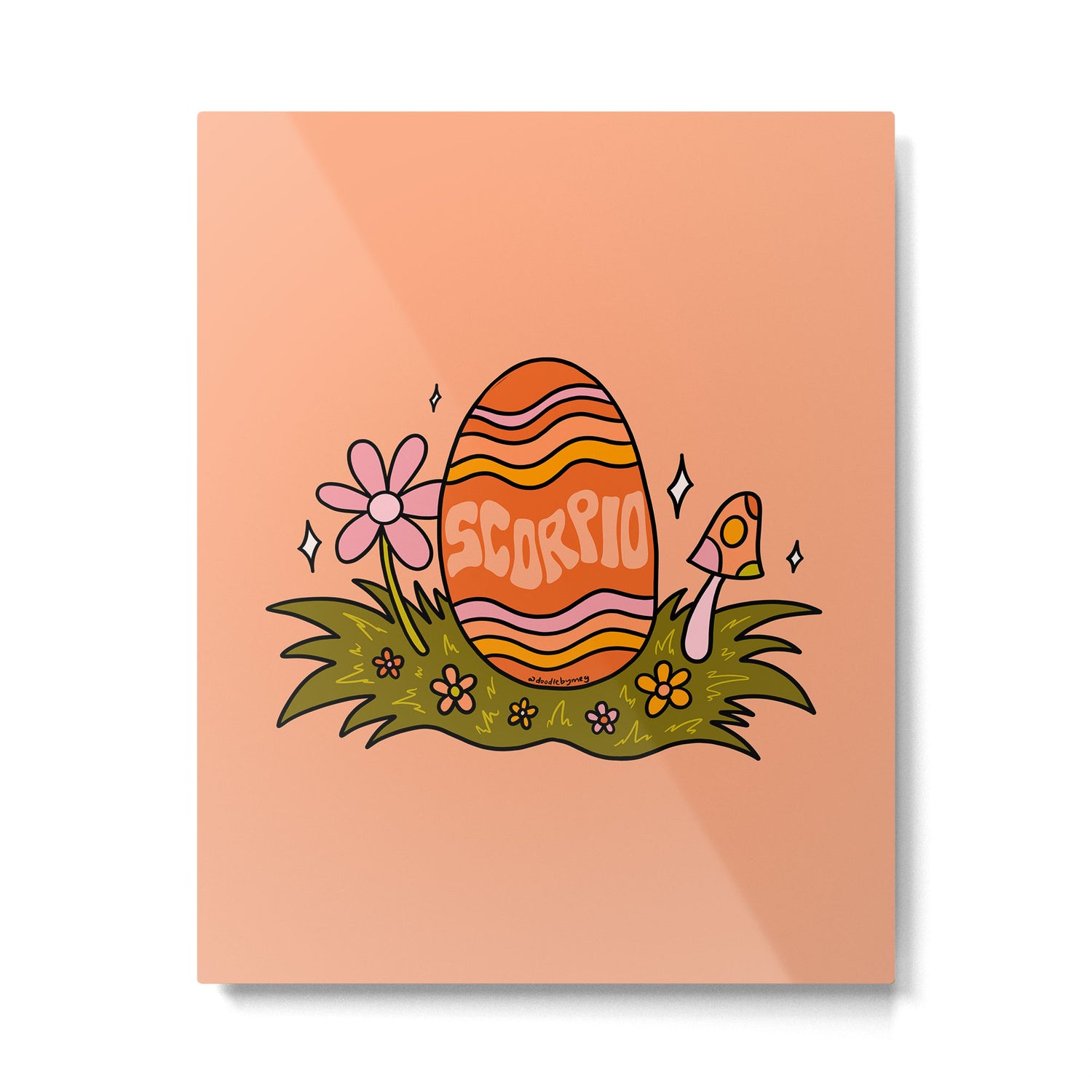 Scorpio Easter Egg Metal Print Gallery Image 6