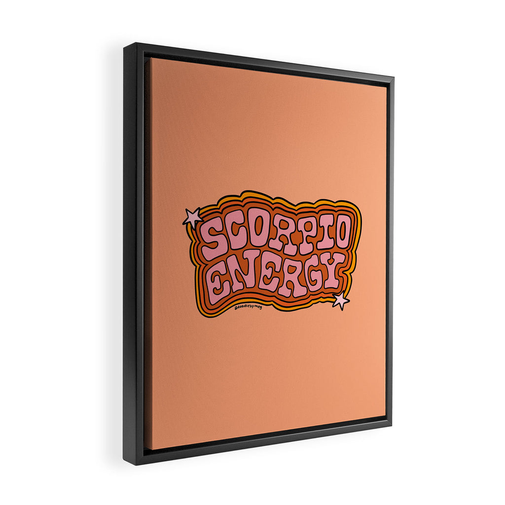 Scorpio Energy Framed Canvas Print Gallery Image 2