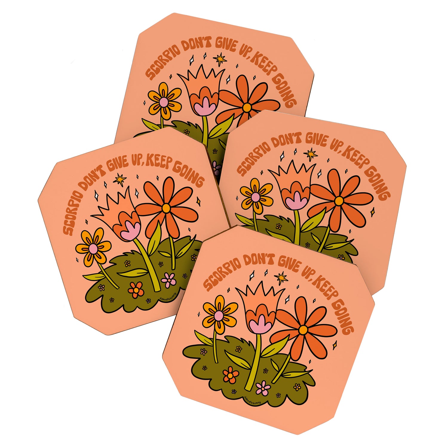 Scorpio Flower Coaster Gallery Image 1