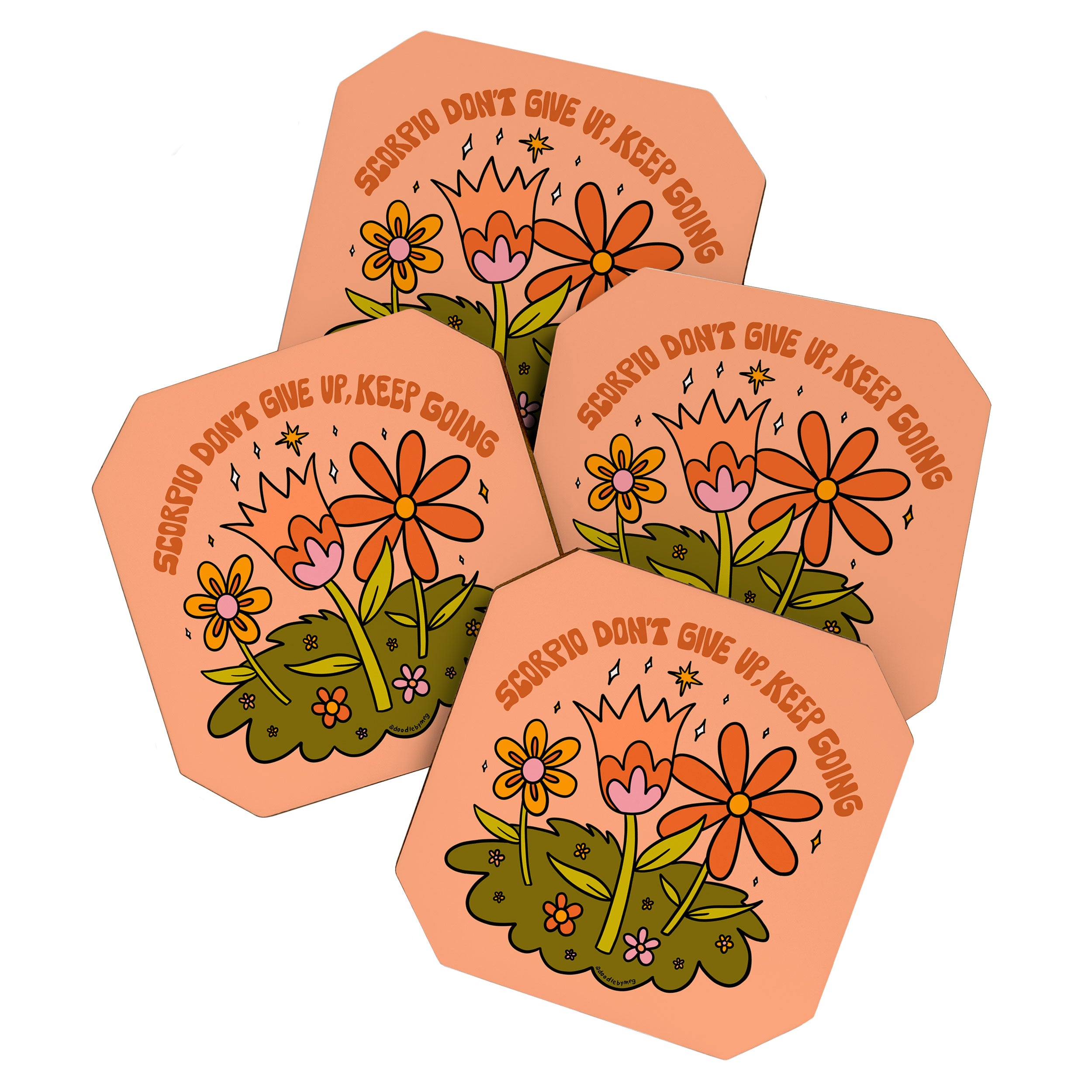 Scorpio Flower Coaster Gallery Image 1