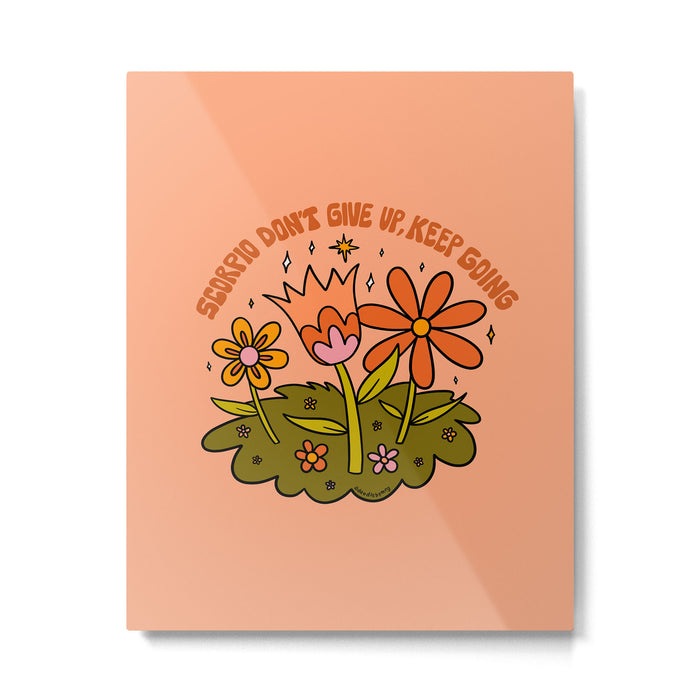 Scorpio Flower Metal Print Gallery Image 1