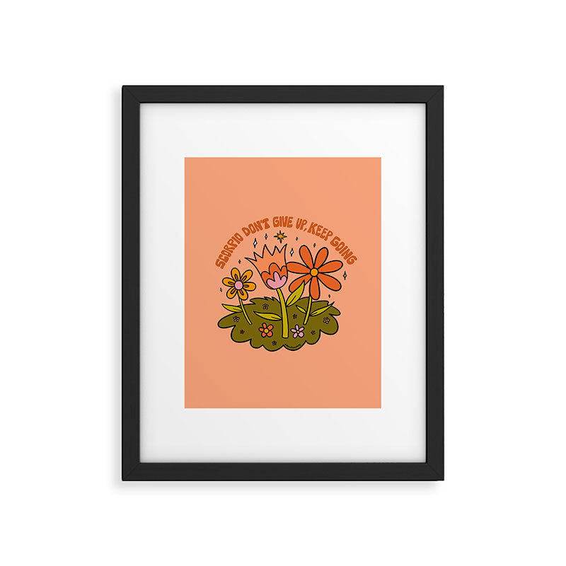 Scorpio Flower Framed Art Print Gallery Image 6