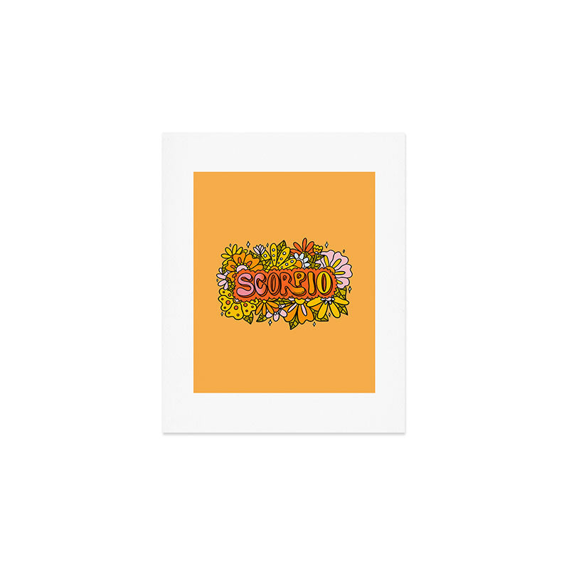 Scorpio Flowers Art Print Gallery Image 1