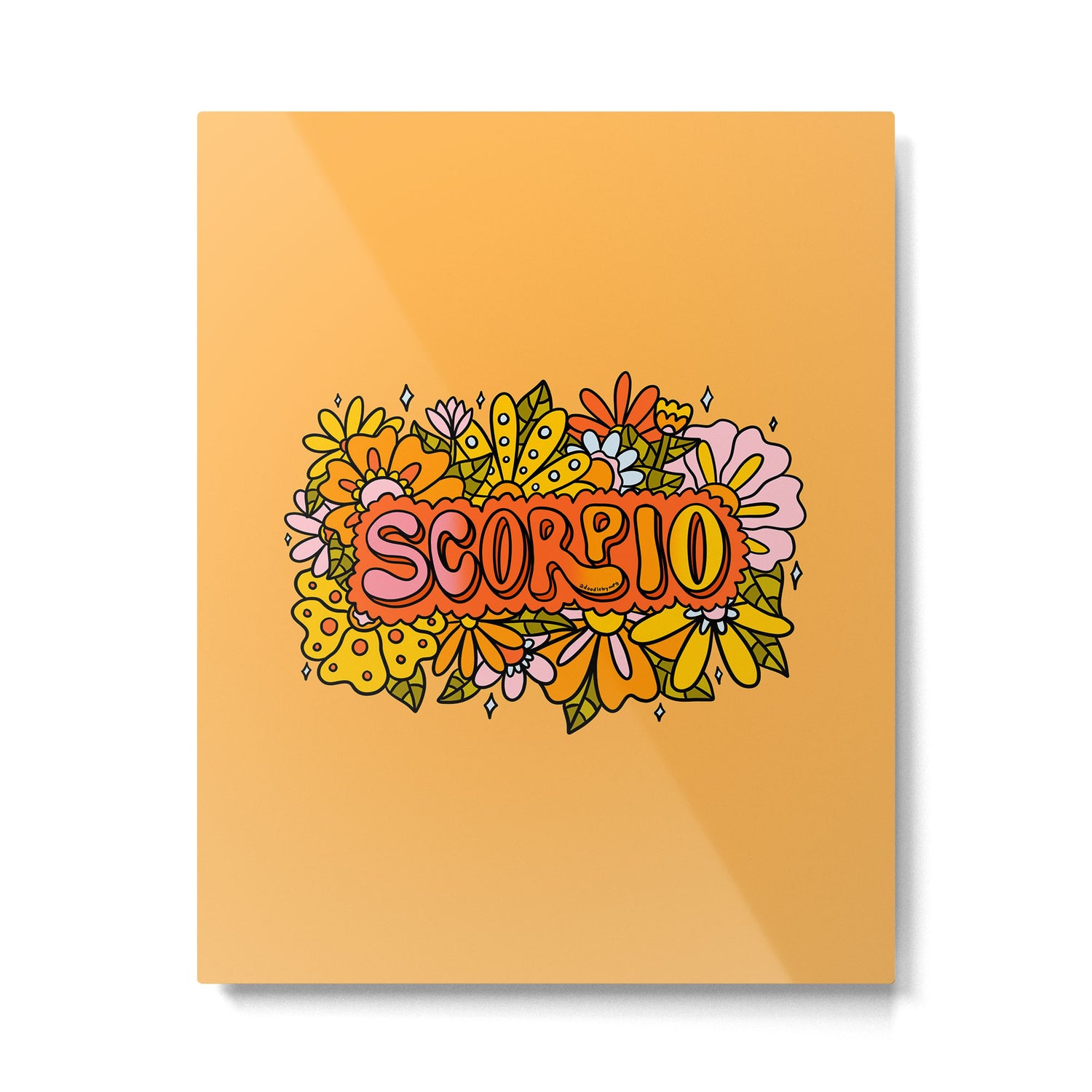 Scorpio Flowers Metal Print Gallery Image 6
