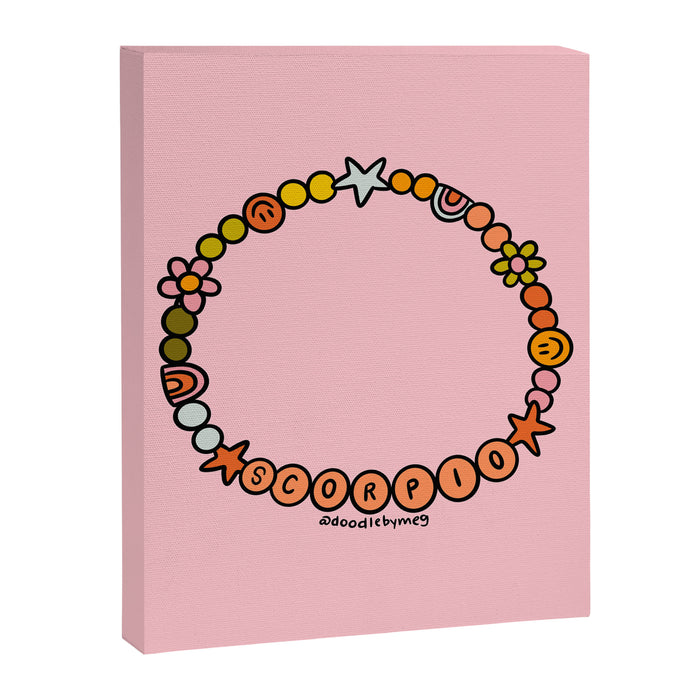 Scorpio Friendship Bracelet Canvas Print Gallery Image 1