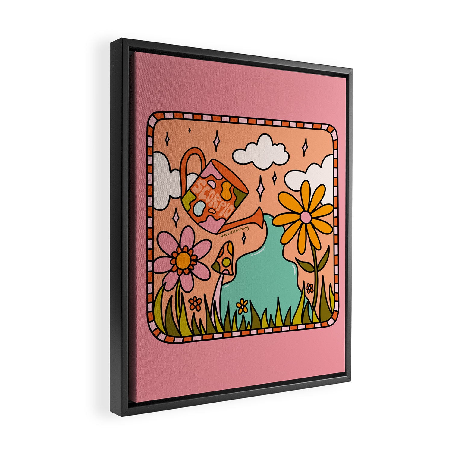 Scorpio Garden Framed Canvas Print Gallery Image 2