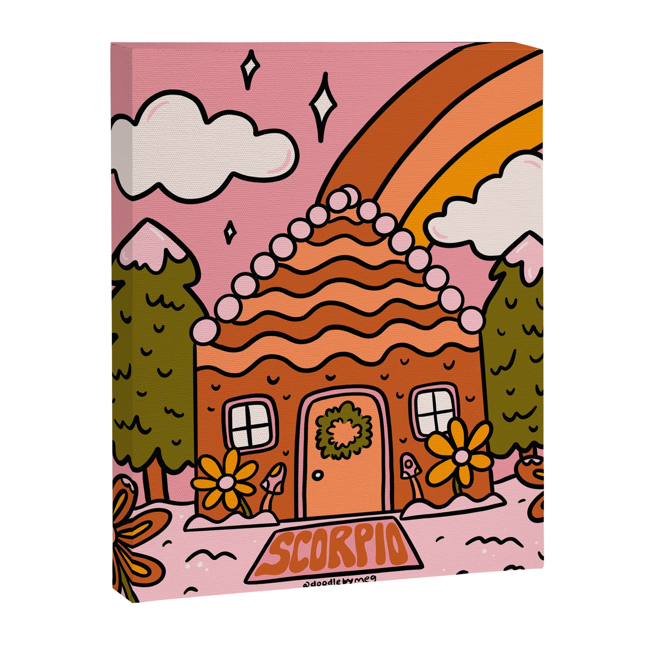 Scorpio Gingerbread House Canvas Print Gallery Image 8