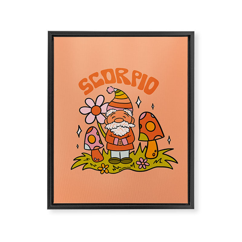 Scorpio Gnome Framed Canvas Print Gallery Image 8