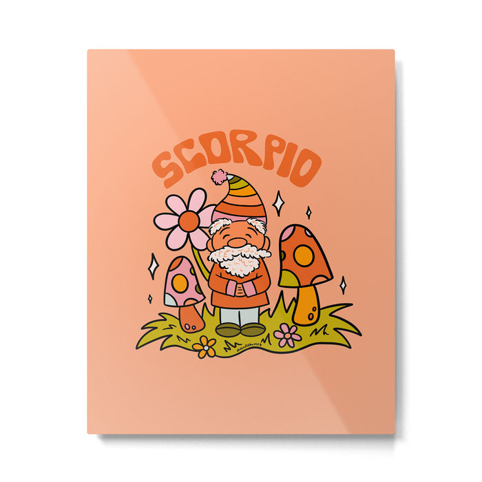 Scorpio Gnome Metal Print Gallery Image 1