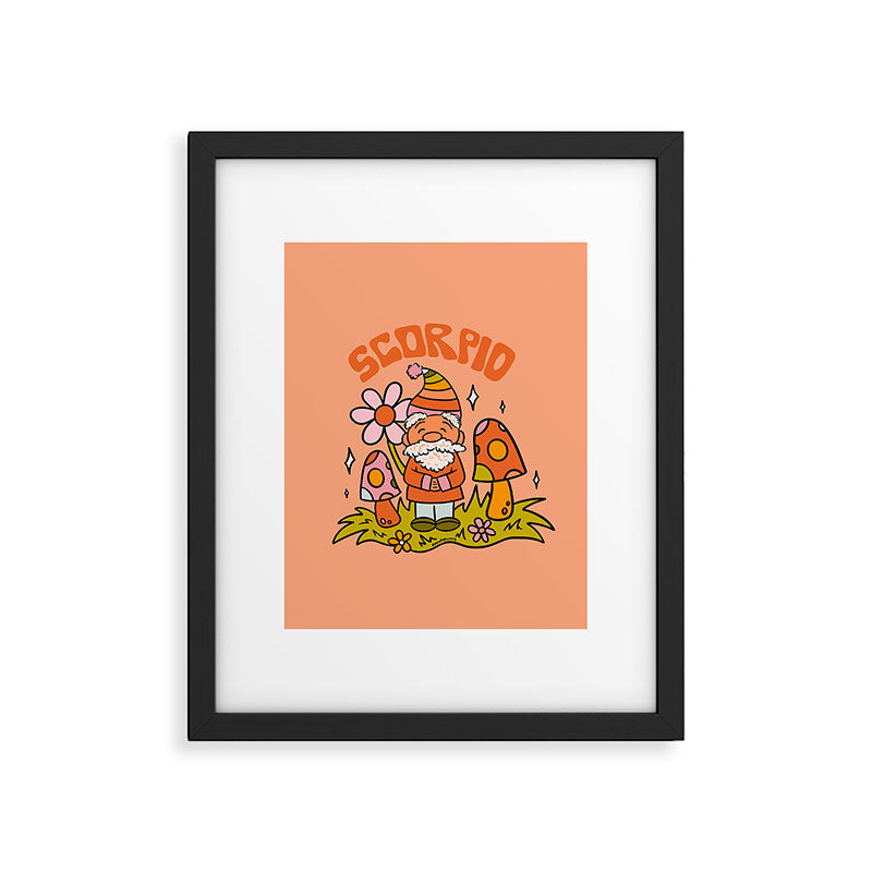 Scorpio Gnome Framed Art Print Gallery Image 6
