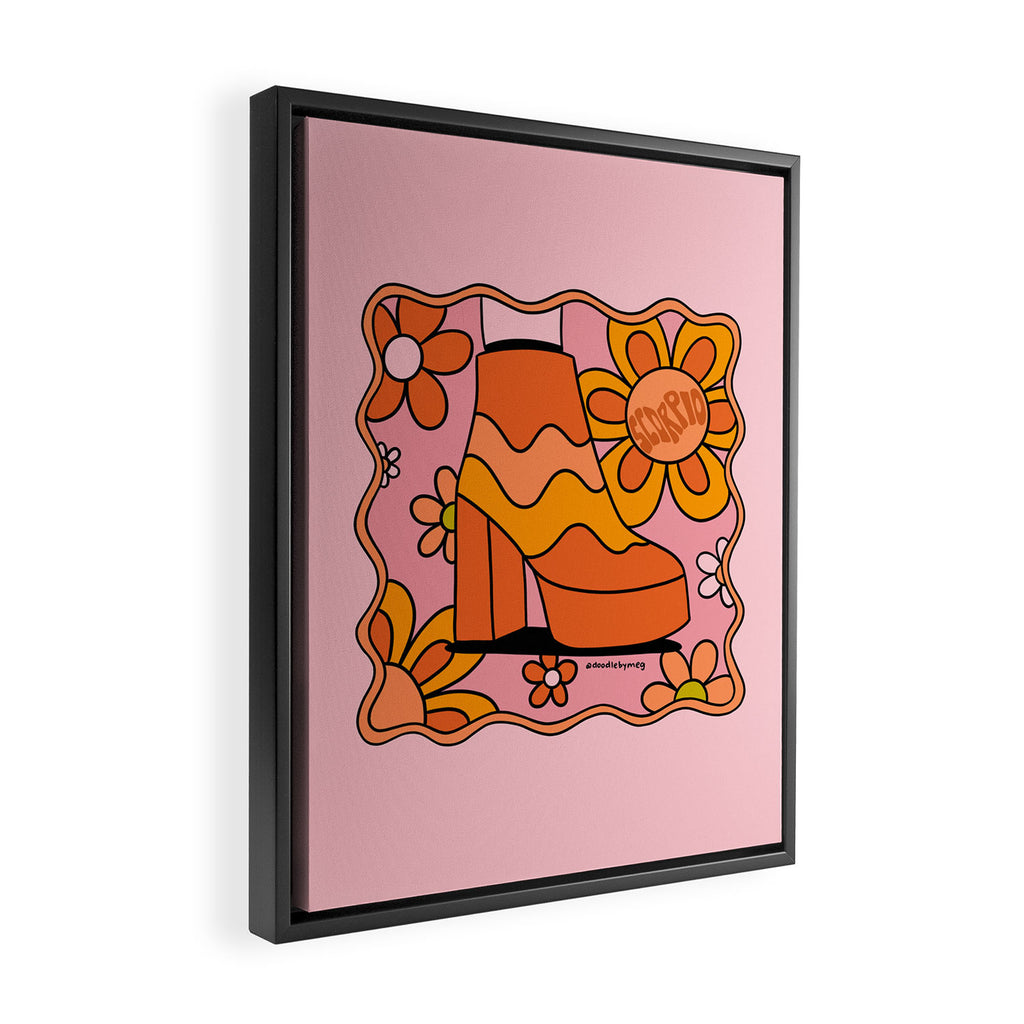 Scorpio Groovy Boot Framed Canvas Print Gallery Image 2