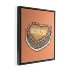 Scorpio Heart Cake Framed Canvas Print Gallery Image 2