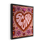 Scorpio Heart Framed Canvas Print Gallery Image 2