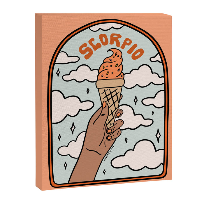 Scorpio Ice Cream Canvas Print Gallery Image 1