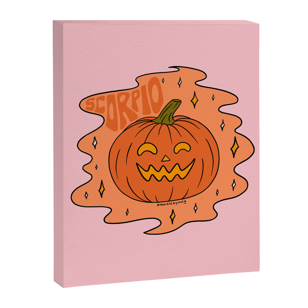 Scorpio Jack O Lantern Canvas Print Gallery Image 8