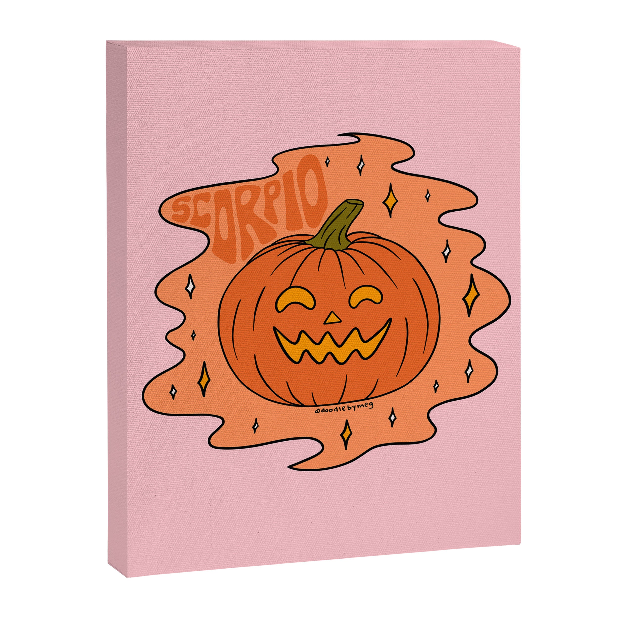 Scorpio Jack O Lantern Canvas Print Gallery Image 8