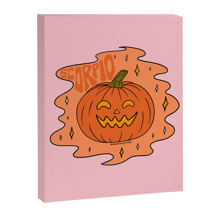 Scorpio Jack O Lantern Canvas Print Gallery Image 1
