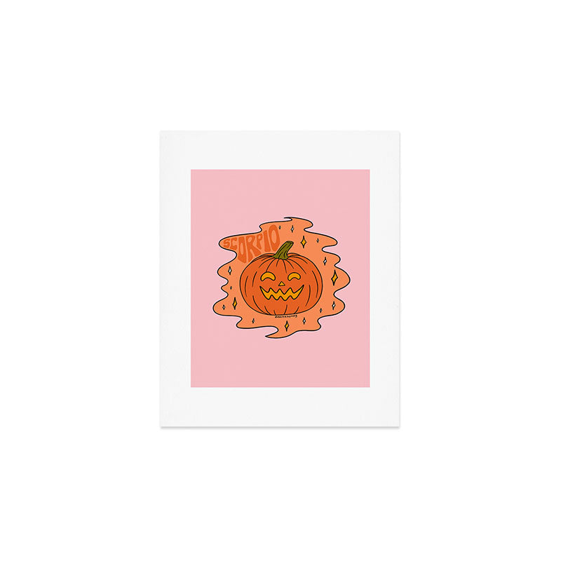 Scorpio Jack O Lantern Art Print Gallery Image 1