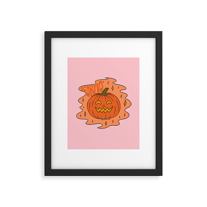 Scorpio Jack O Lantern Framed Art Print Gallery Image 1