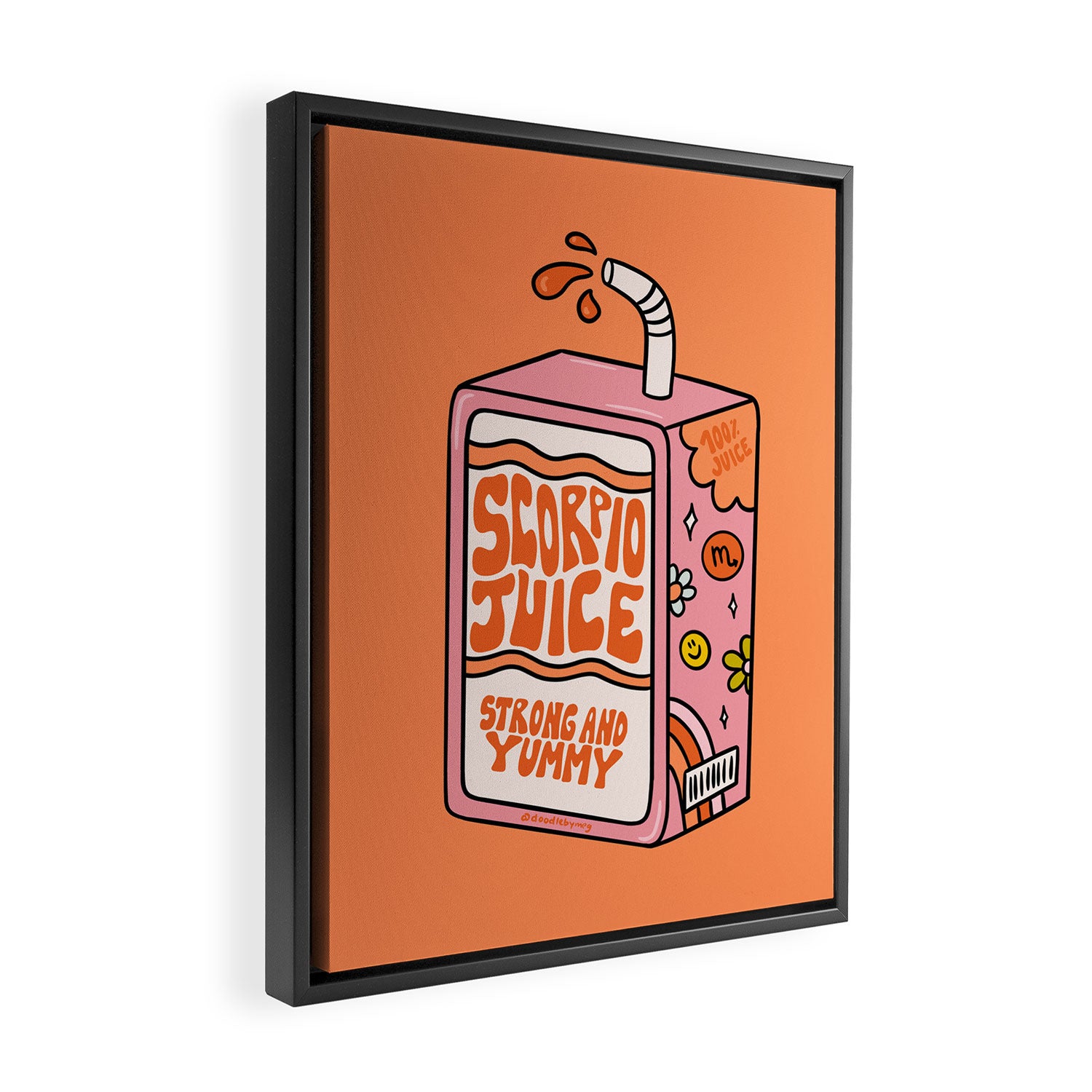 Scorpio Juice Box Framed Canvas Print Gallery Image 2