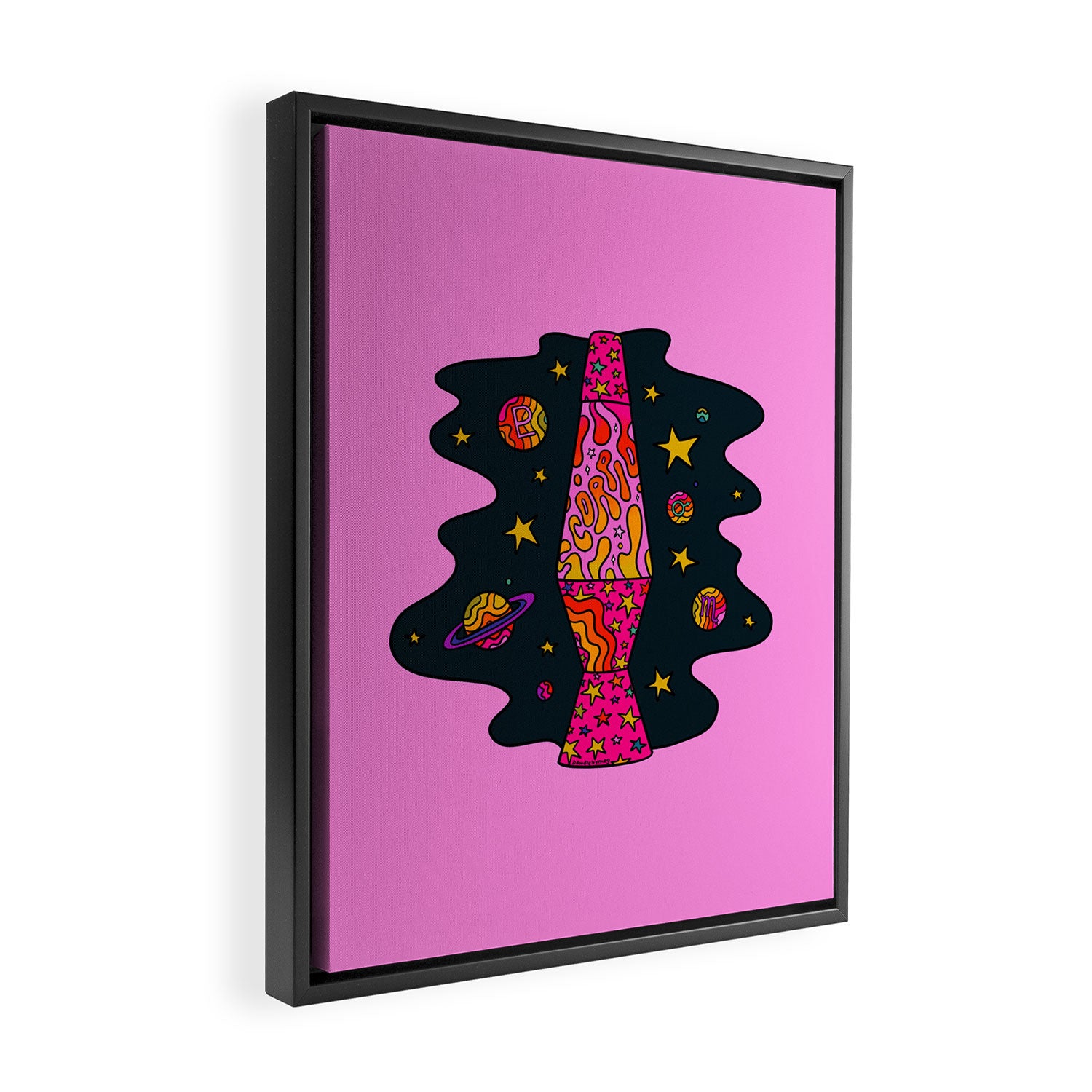 Scorpio Lava Lamp Framed Canvas Print Gallery Image 2