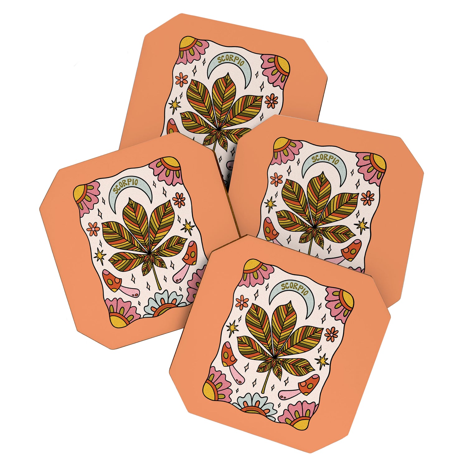 Scorpio Leaf Coaster Gallery Image 1